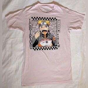 Ichiraku Ramen Naruto Pink Graphic T-Shirt